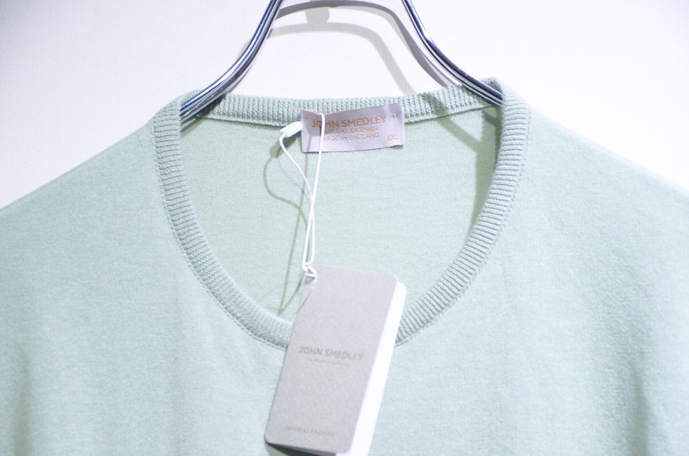 サムネイル： John Smedley Sea Island Cotton STONWELL Tee Made in UK ジョンスメドレー シーアイランドコットンＴシャツ