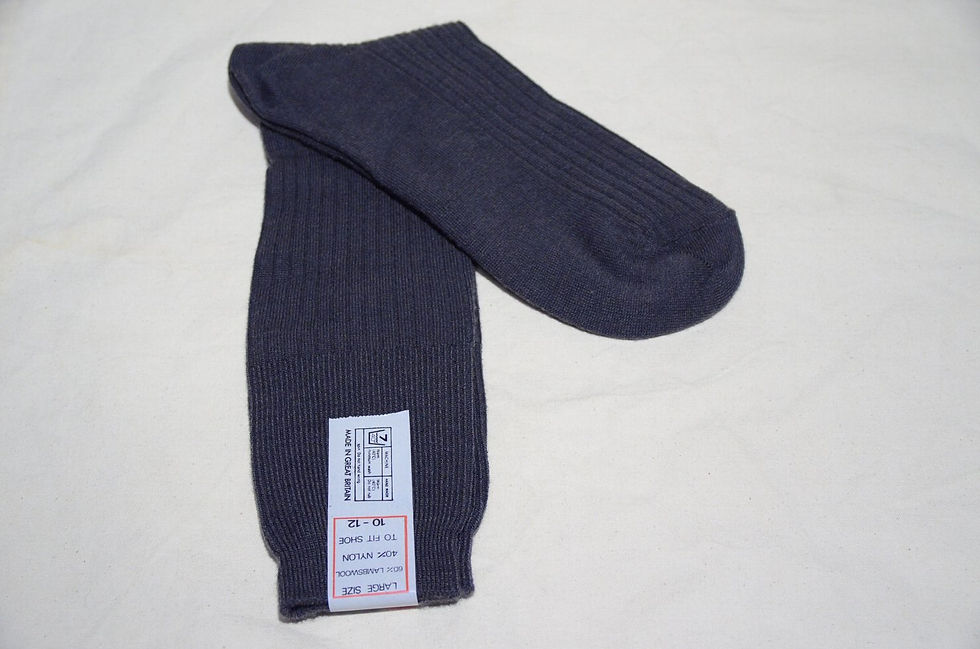 サムネイル： 70 - 80s Vintage Lambswool nylon Lib Long Socks Made in UK ヴィンテージ ウールナイロン ソックス