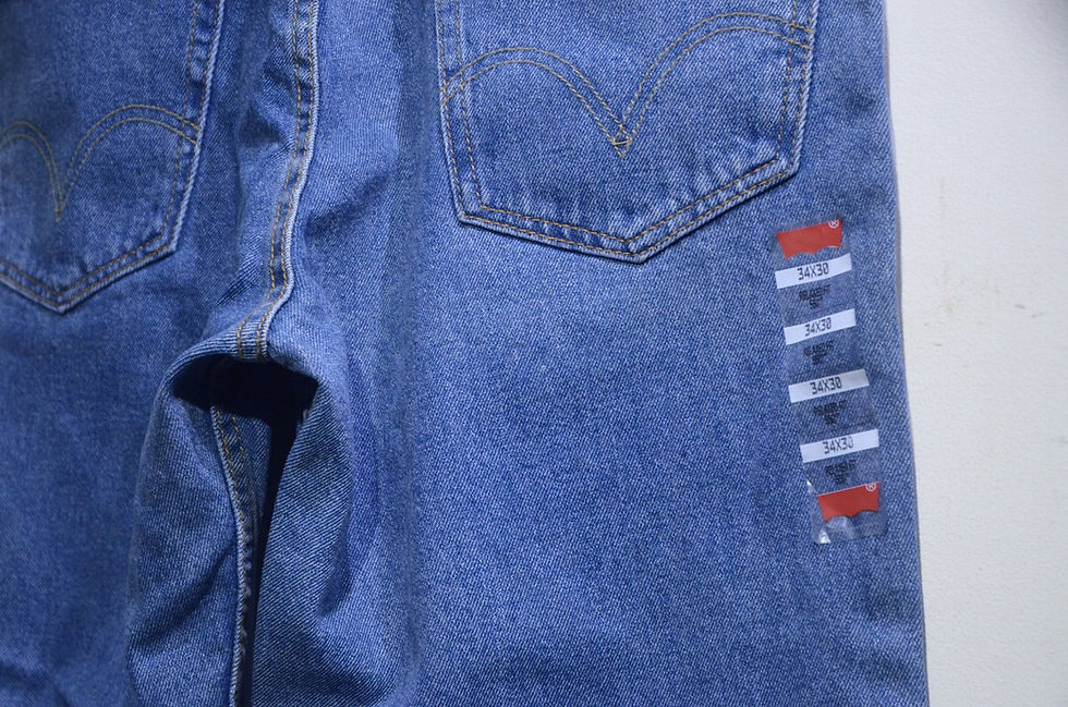 サムネイル： DEADSTOCK 00’s Levi's Wide Tapered Denim 550 Made in LESOTHO W34 リーバイス テーパード デニム