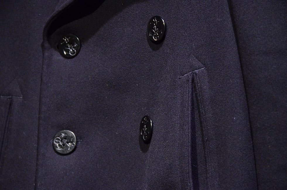 サムネイル： 50s Vintage U.S NAVY Wool Melton 8 Button PeaCoat アメリカ軍 ピーコート