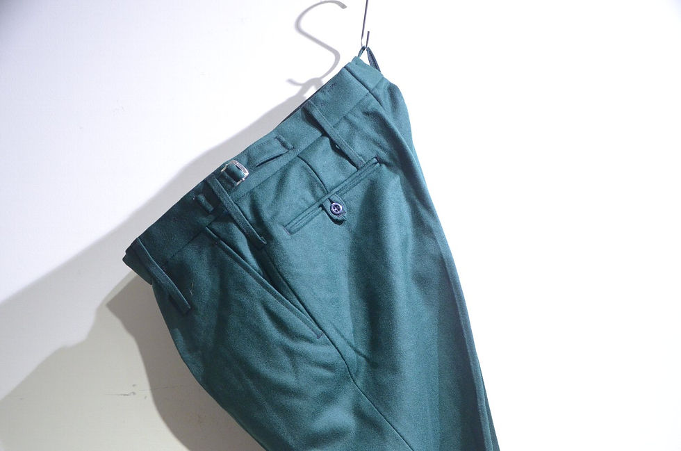 サムネイル： DEADSTOCK British Army Royal Dragoon Guards Trousers イギリス軍 フランネルウール トラウザーズ