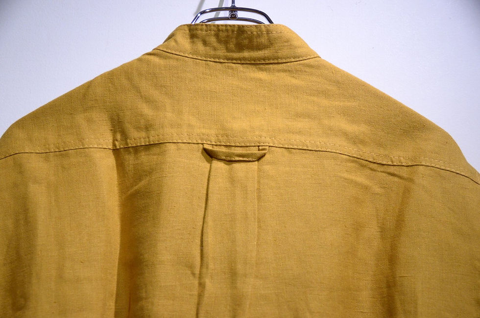 サムネイル： HAAR SCOTLAND Pullover Linen Shirt Made in Scotland ハースコットランド リネン スタンドカラーシャツ