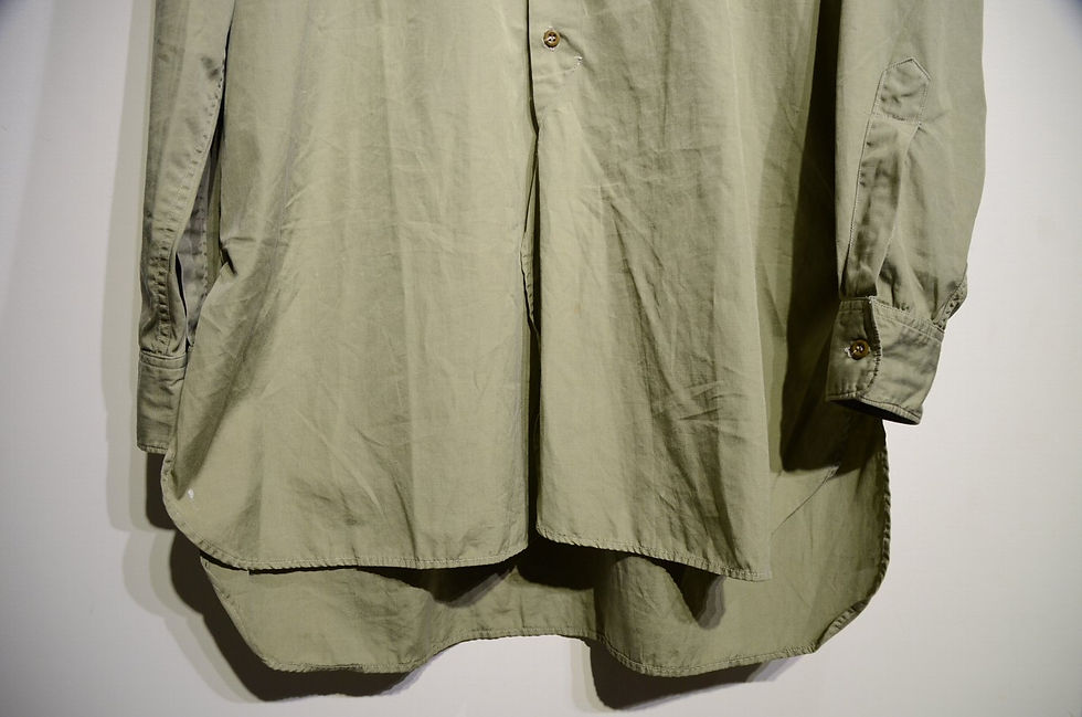 サムネイル： 50s Vtg British Army Banner Cotton poplin Shirts Made in England イギリス軍 シャツ