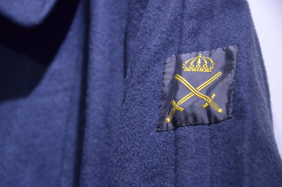 サムネイル： Used 70s~ Vtg Swedish Army Melton Coat Made in Sweden スウェーデン軍 メルトンウール オーバーコート