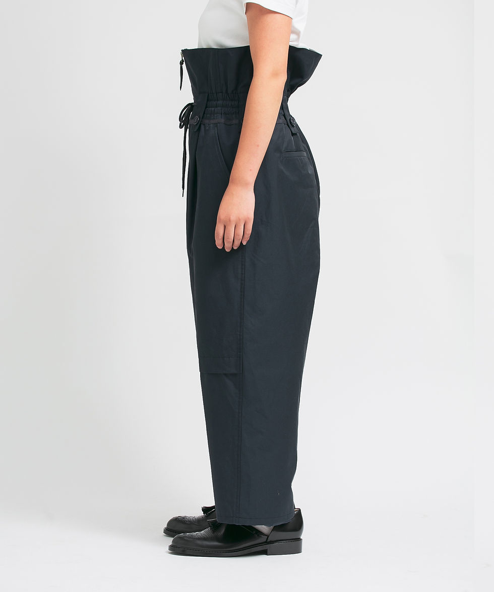 サムネイル： KYOU "BIRDLACE" TYPE WFS Modified Front Zip Trousers キョウ フロントジップ ミリタリー ワイドトラウザーズ