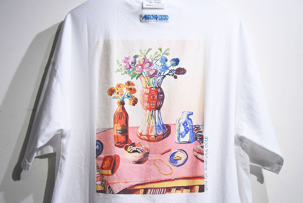 サムネイル： KYOU TEE-NS 13 FLOWER DEPaRTMENT Tee WH MIO YAMAMOTO キョウ フラワー プリント Tシャツ ミオヤマモト
