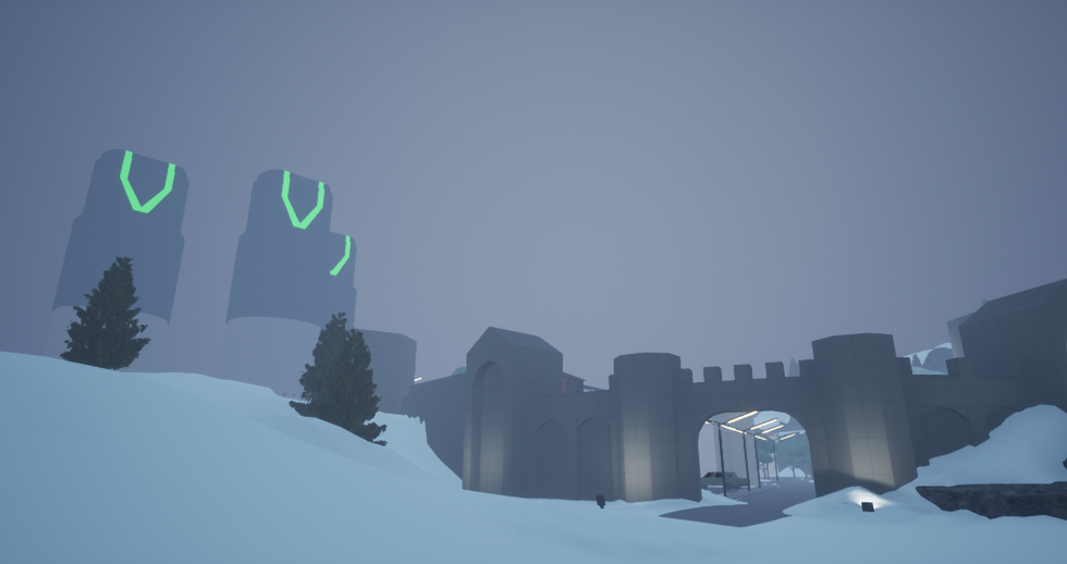 Cooling Towers inspired by Tales from the Loop by Simon Stålenhag