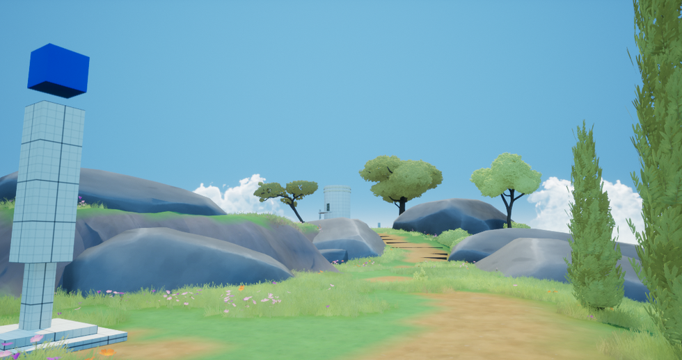 Path towards puzzle shrine