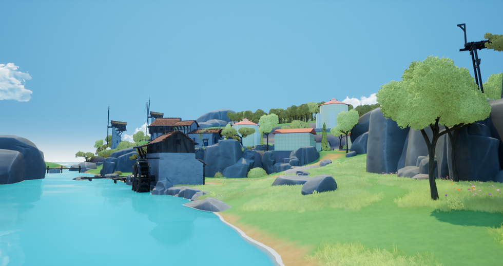 Hub village vista