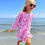 Thumbnail: Breezy Dress in Pink Garden Print