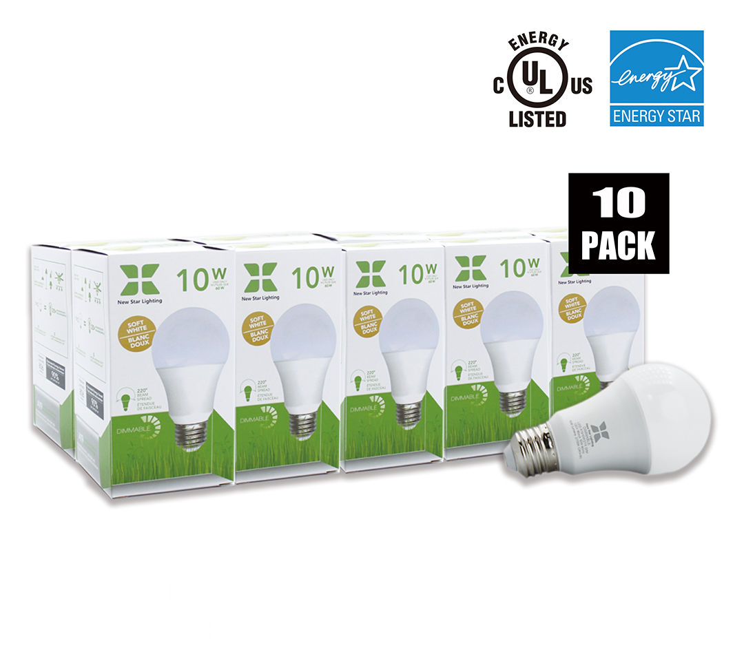 A19 Dimmable LED Bulb - 10 Pack