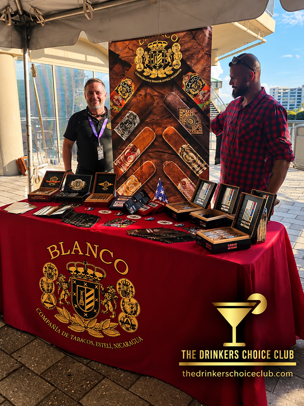 Blanco Cigar Company display at C.R.A.F.T. Frontline Tastings in Tampa.