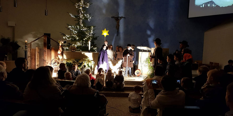 Familienweihnachtsfeier an Heiligabend
