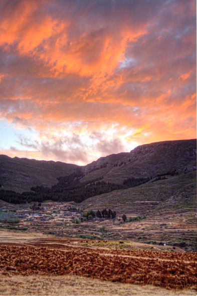 LesothoHDRsunset2