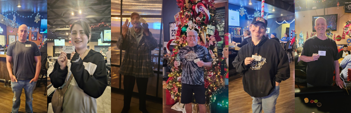 L to R: Hethe Berg, Pricsilla Sacoyan, Jacob Karnowski, Garth Courtney, Ashley McDade, & John Spiessbach