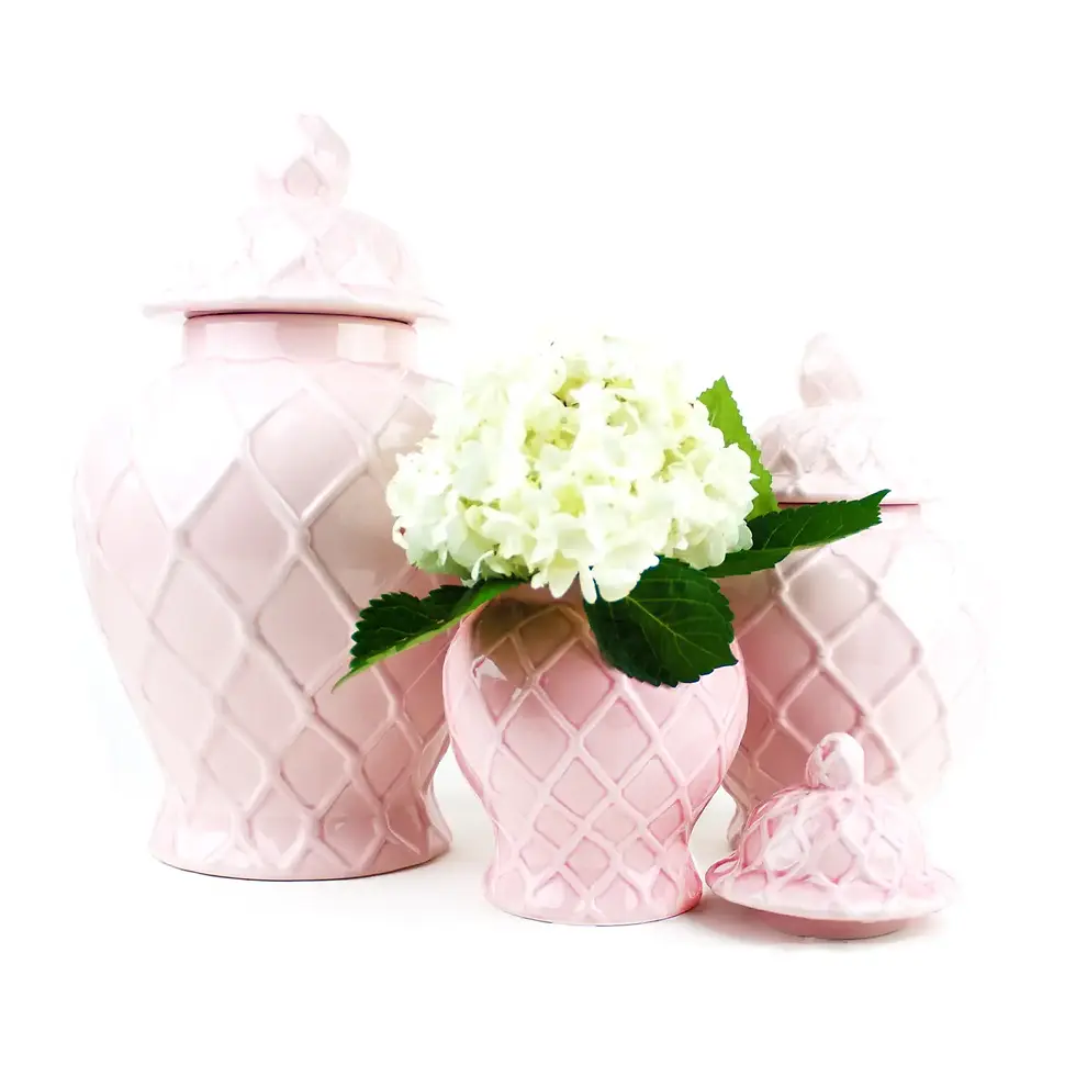Thumbnail: Pink Textured Ginger Jar