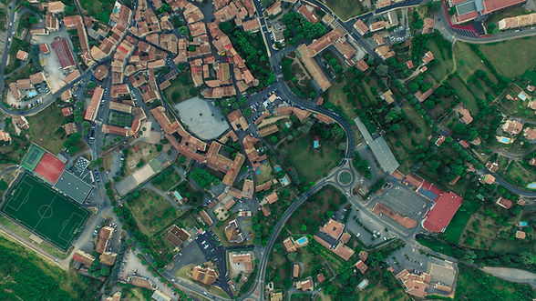 Aerial Photo of a City