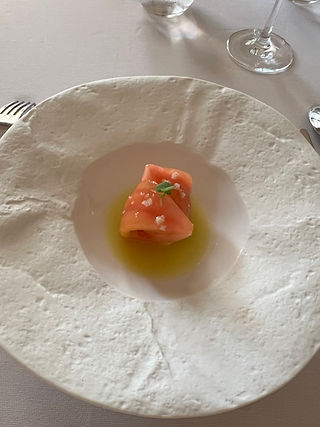 Tomato dish to start with broth and salt