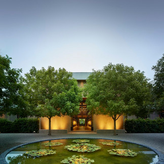 Pond view in courtyard