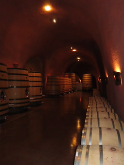 Barrels resting inside Caves at Jarvis Estate