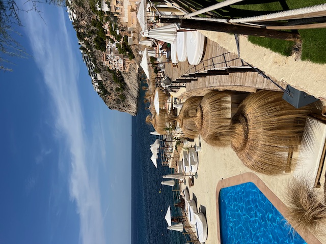 View of Beachclub from the restaurant