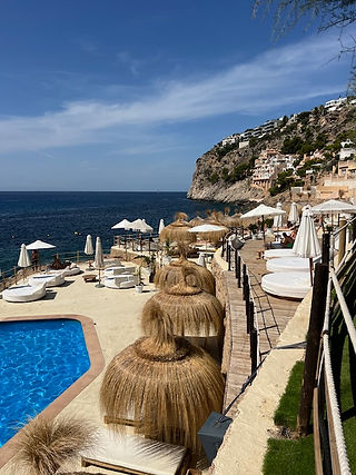 View of Beachclub from the restaurant