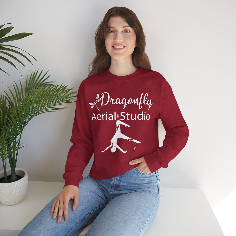 Thumbnail: Dragonfly Aerial Adult Studio Unisex Heavy Blend™ Crewneck Sweatshirt