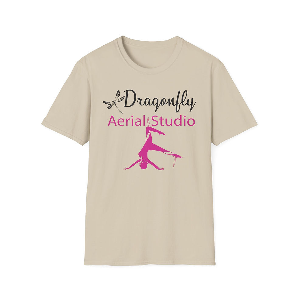 Thumbnail: Dragonfly Aerial Studio  Adult T-Shirt - Perfect for Aerial Arts Enthusiasts
