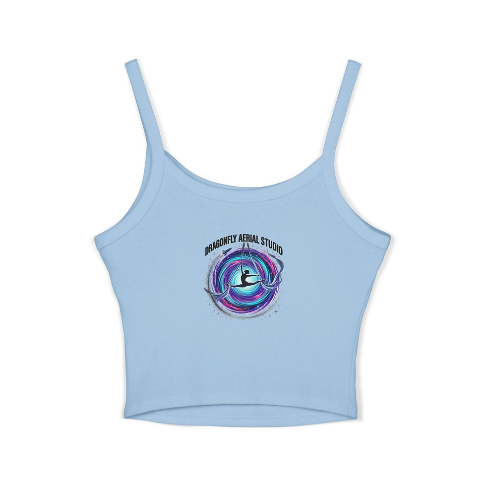 Thumbnail: Performance Team Tank Top — Surf Spiral Graphic Crop Top