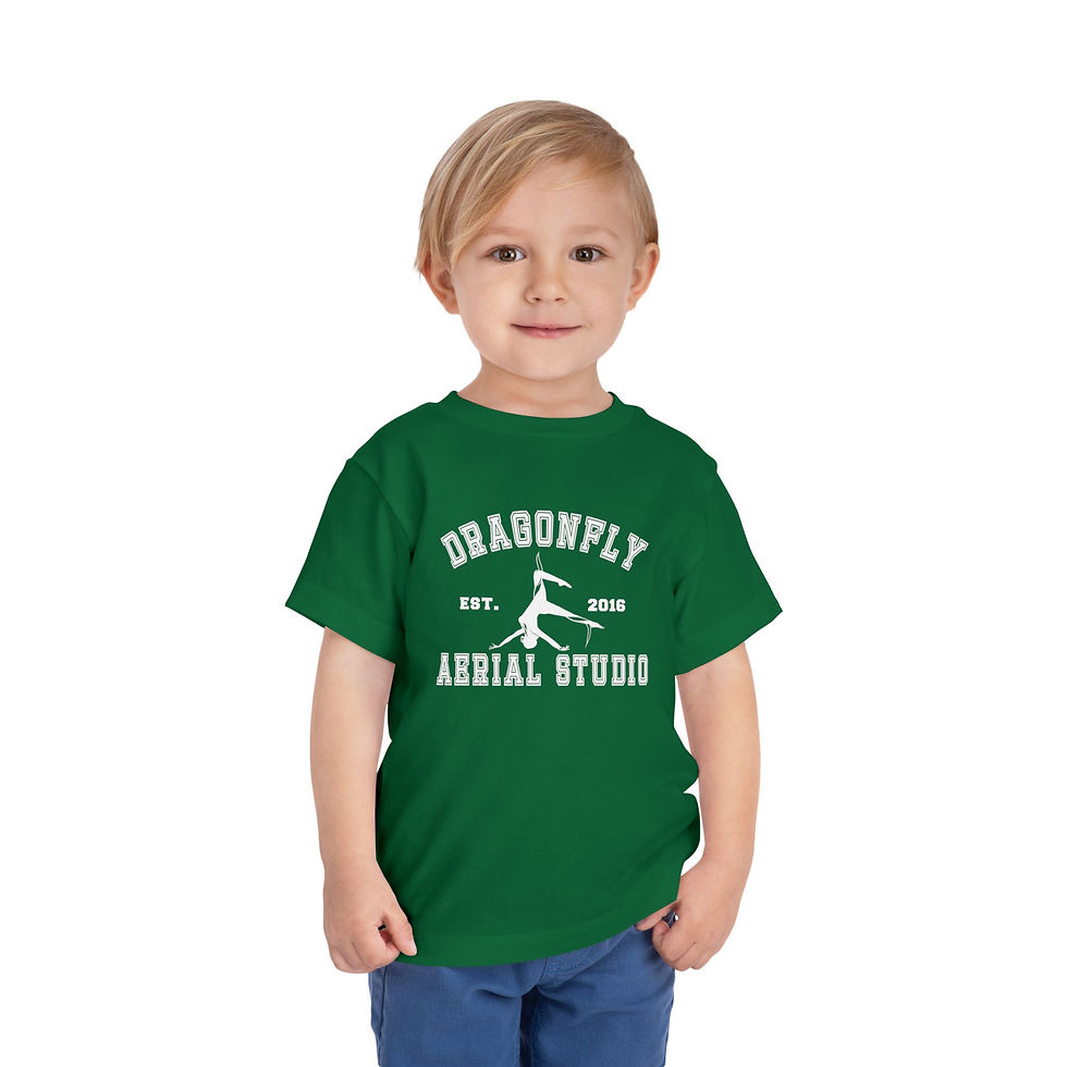 Thumbnail: Toddler Aerial Studio Tee - Cute Dragonfly Design for Little Gymnasts