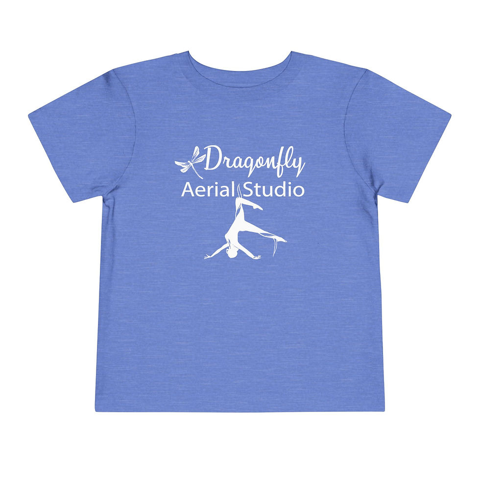 Thumbnail: Toddler Aerial Studio Tee - Cute Dragonfly Design for Little Gymnasts