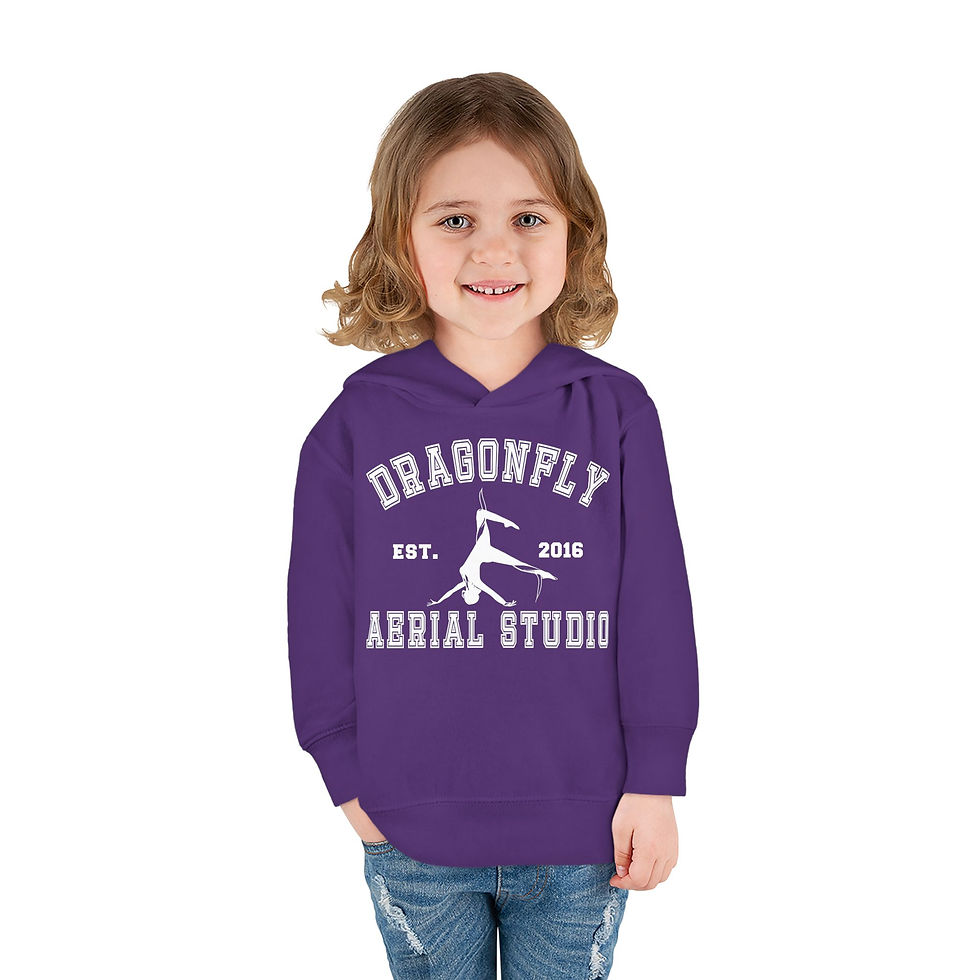 Thumbnail: Toddler Dragonfly Aerial Studio Fleece Hoodie - Perfect for Little Flyers