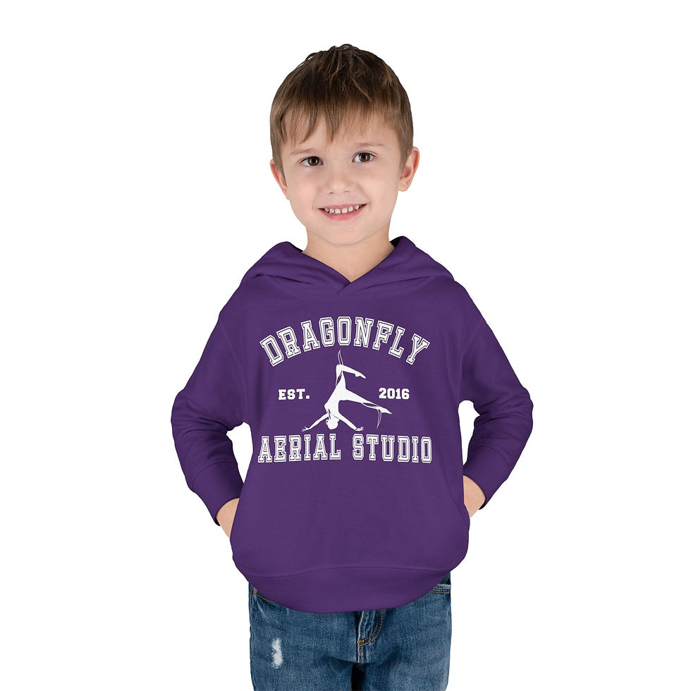 Thumbnail: Toddler Dragonfly Aerial Studio Fleece Hoodie - Perfect for Little Flyers