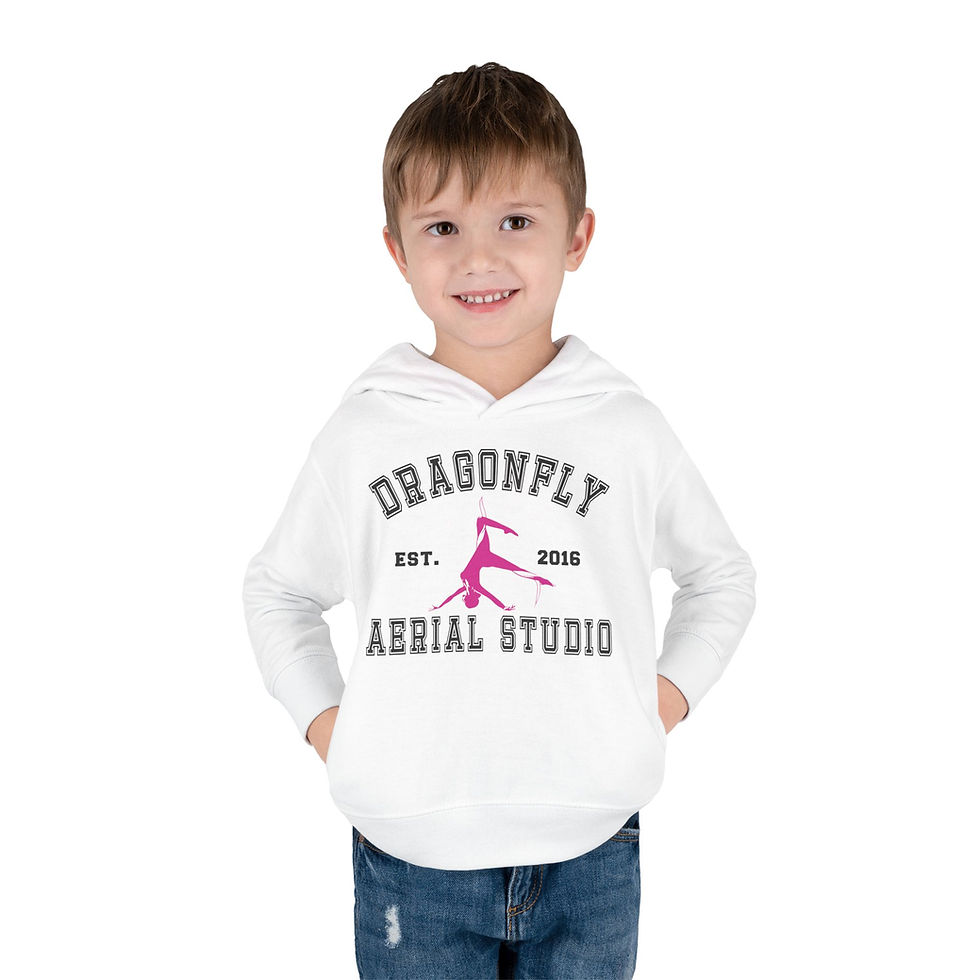 Thumbnail: Toddler Dragonfly Aerial Studio Fleece Hoodie - Perfect for Little Flyers