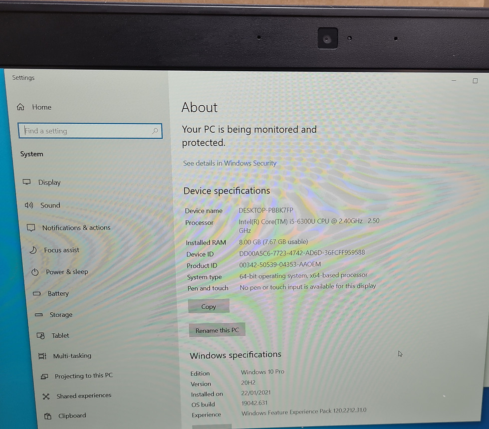 Thumbnail: Dell Latitude E7270 i5 6th Gen