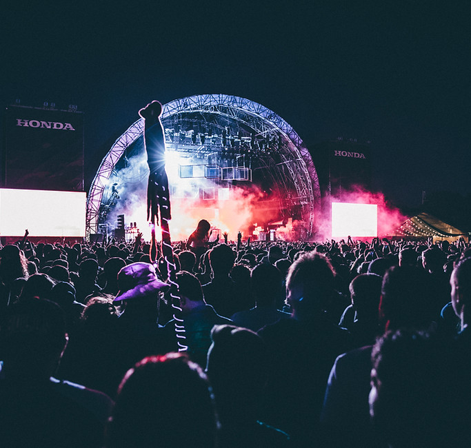 Concert crowd