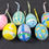 Thumbnail: Vintage pastel wood Easter egg ornaments