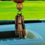 Thumbnail: Zen Buddha ceramic red orange antiqued brass stone metal charm