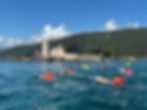 Group swim, Mirista, Montenegro