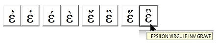 Saisie alphabet grec polytonique, polytonic greek alphabet editing