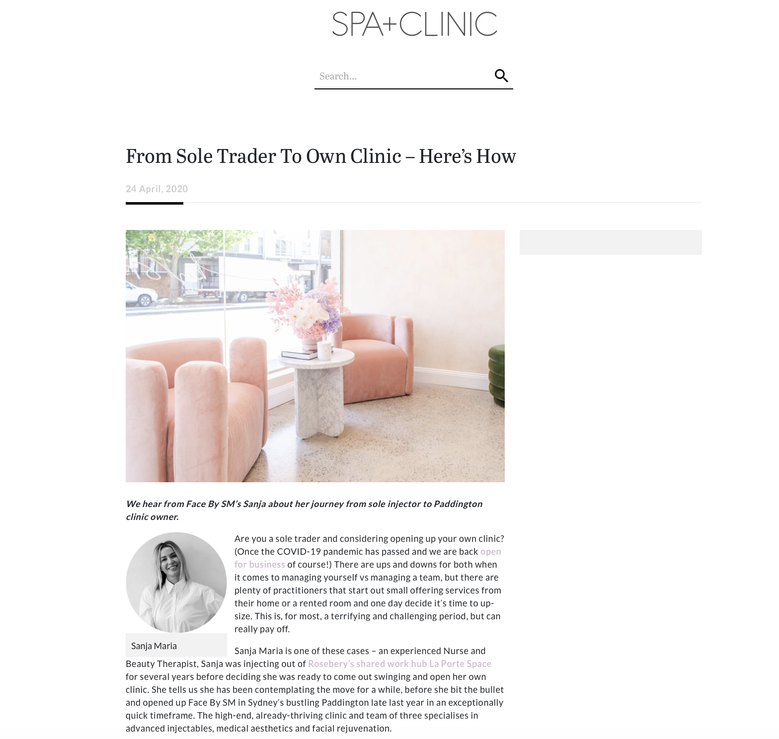 Spa + Clinic x Face by SM