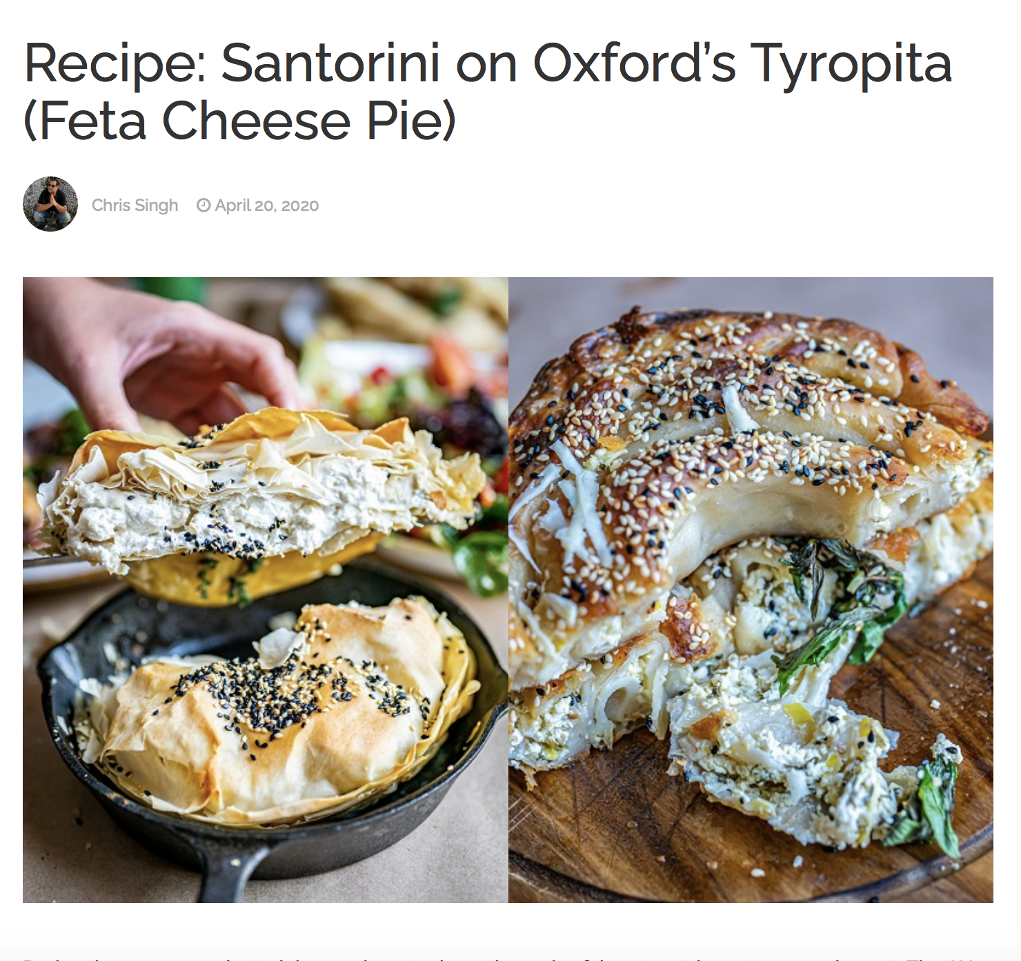 the AU Review x Santorini on Oxford
