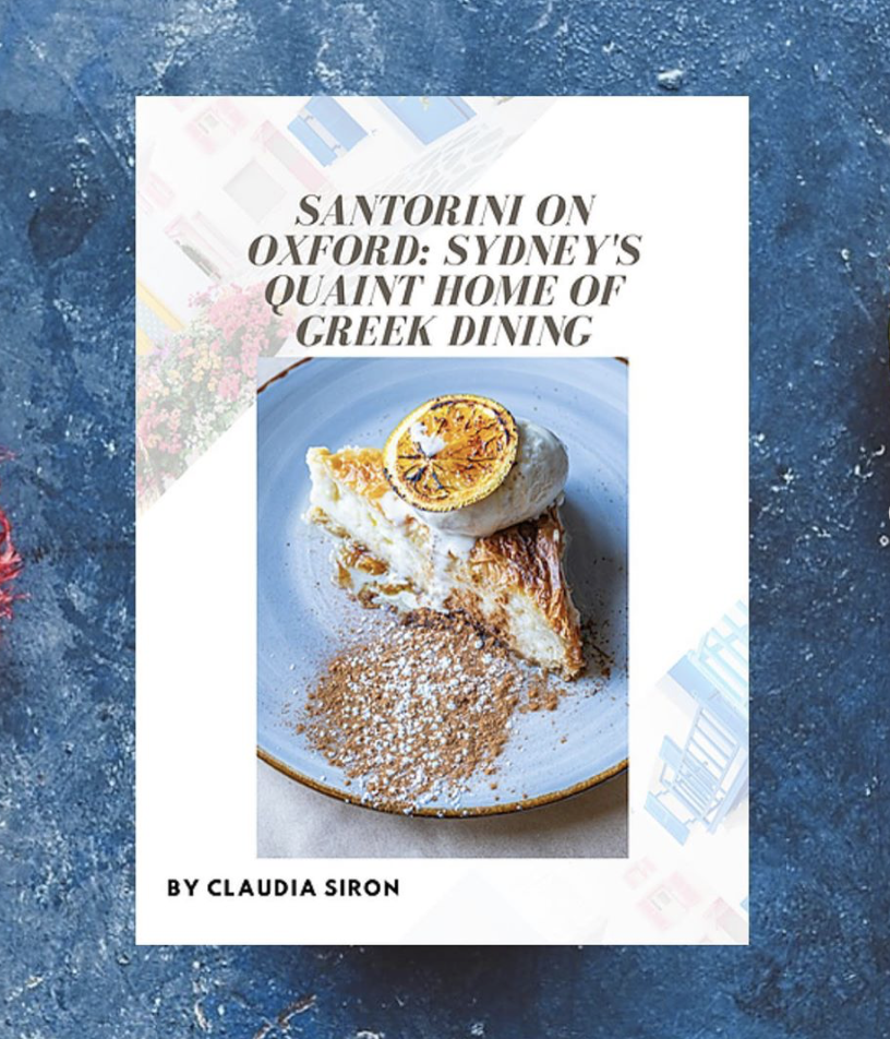 Bubble Mag x Santorini on Oxford