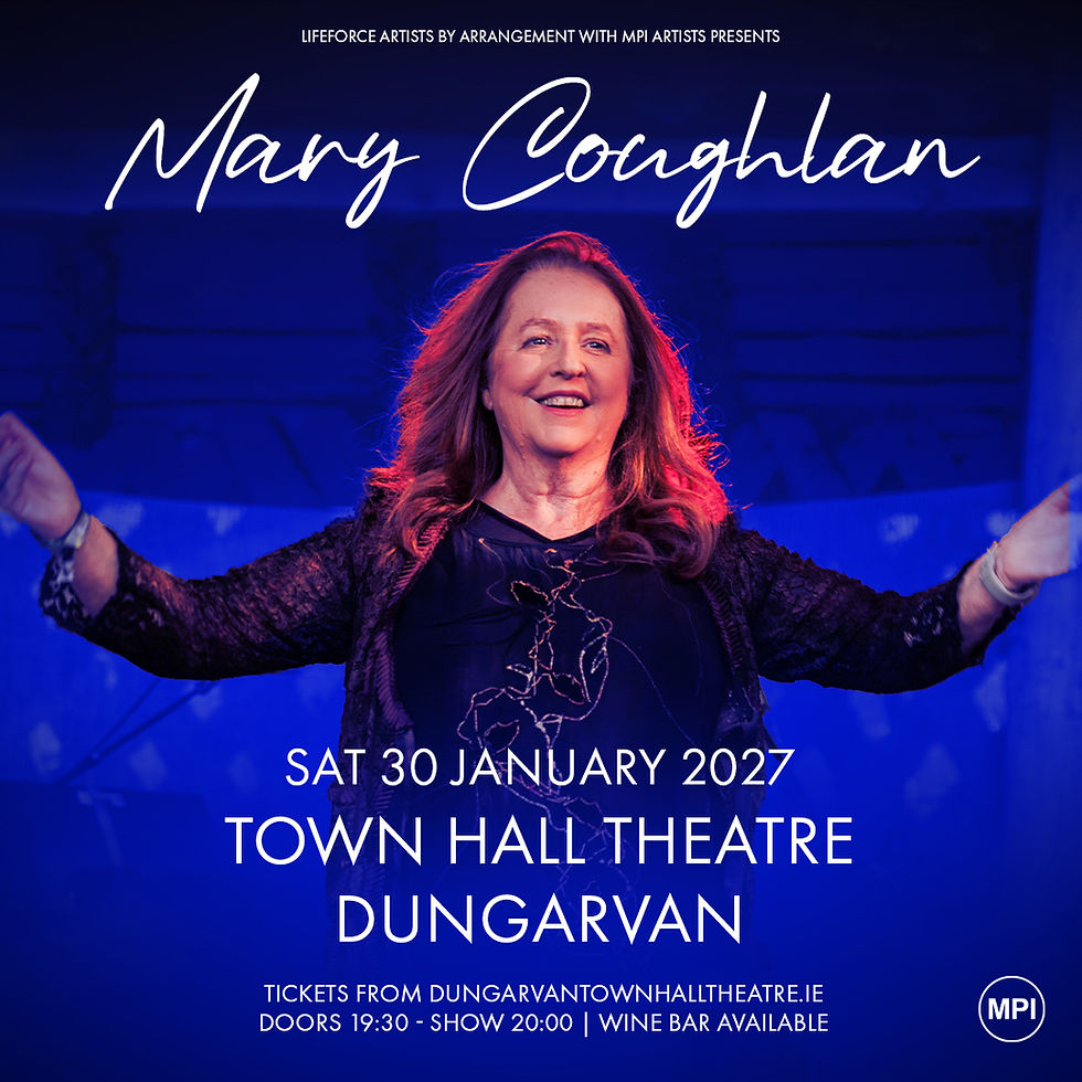 Mary Coughlan announces live show at Dungarvan Town Hall Theatre