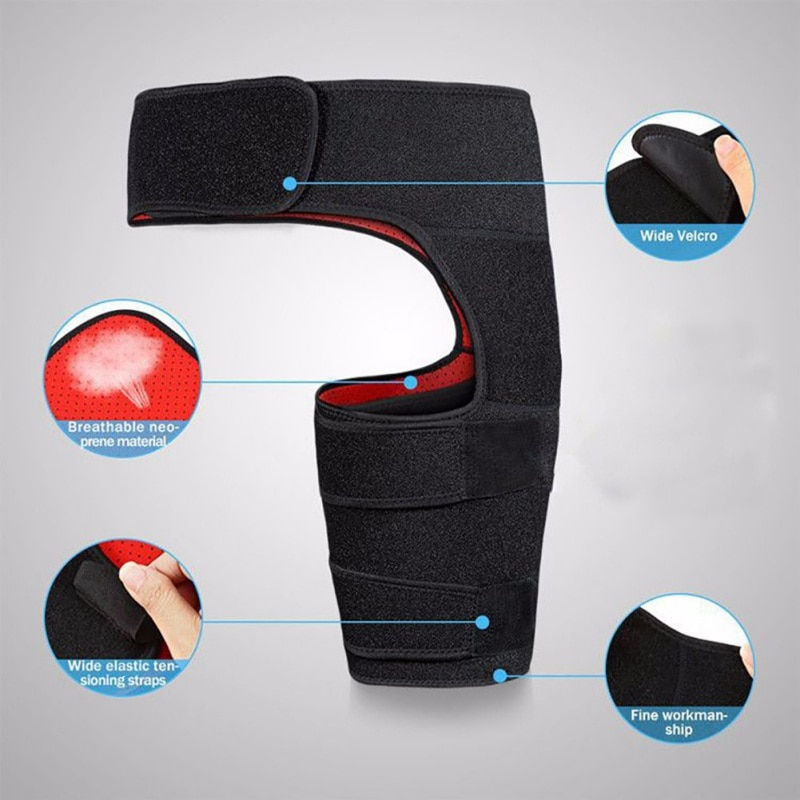Thumbnail: Sciatica Nerve Pain Relief Thigh Compression Brace 