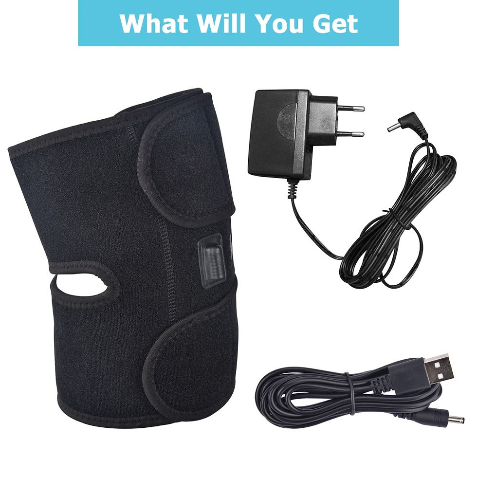 Thumbnail: Heating Knee Massage Pad Brace Support