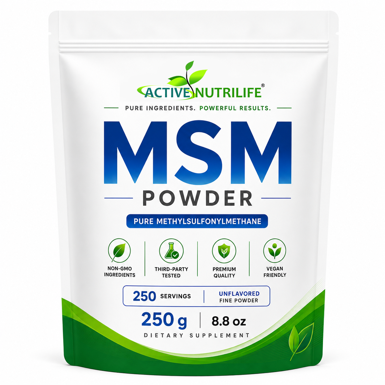 Active Nutrilife Pure Methylsulfonylmethane (MSM) Powder