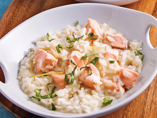 Risotto au saumon