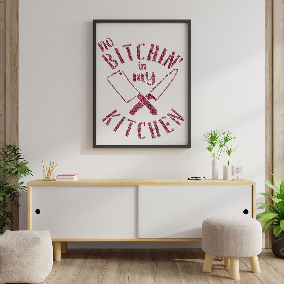 Thumbnail: Funny Kitchen Quote Art Print