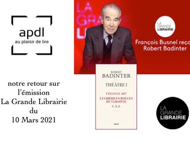Robert Badinter à la Grande Librairie